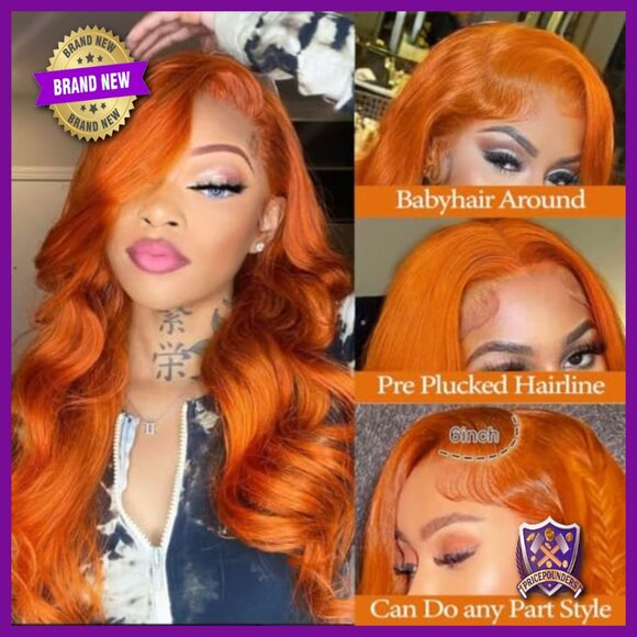 26 Inch 13x6 Lace Front Wig Human Hair Body Wave 180% Density Glueless